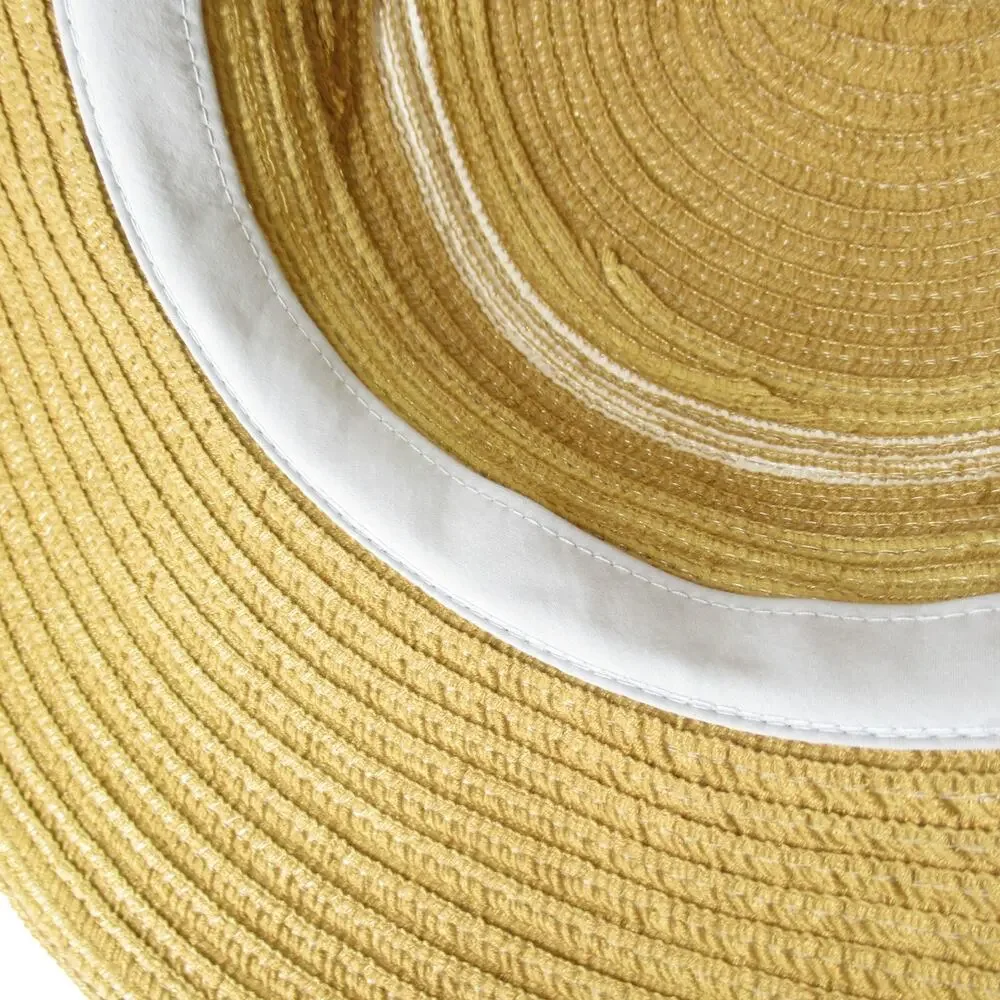 Columbia Sun Hat Women One Size Large Summer Shade Pastel Striped Dome